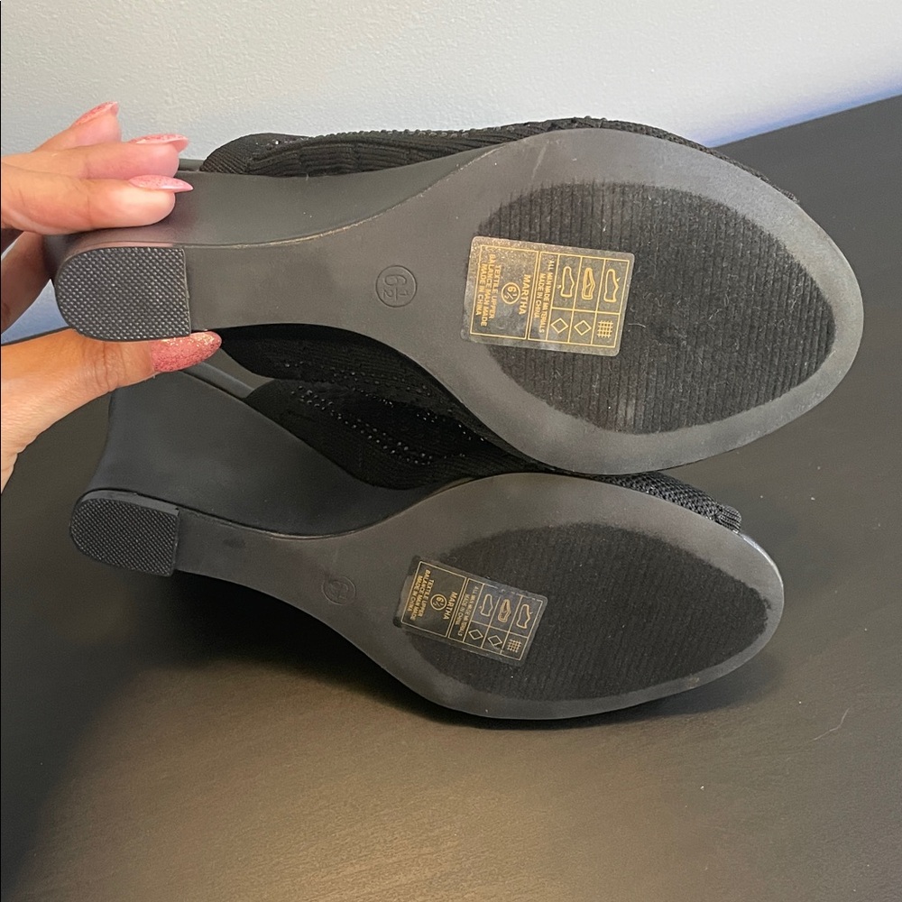 Black Rhinestone Mules - Picture 5 of 8